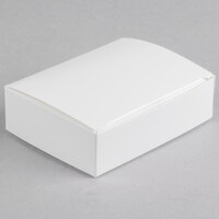 4 1/2" x 3 1/2" x 1 1/4" 1-Piece 1/4 lb. White Candy Box - 250/Case