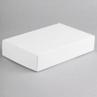 9 3/8" x 6" x 2" 2-Piece 2 lb. White Candy Box - 250/Case