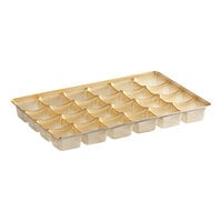 9 5/16" x 6" x 3/4" Gold 24-Cavity Candy Tray - 250/Case