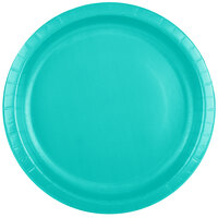 Creative Converting 324782 10" Teal Lagoon Paper Plate - 240/Case
