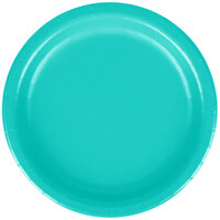Creative Converting 324766 7" Teal Lagoon Paper Plate - 240/Case
