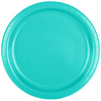 Creative Converting 324772 9 inch Teal Lagoon Paper Plate - 240/Case