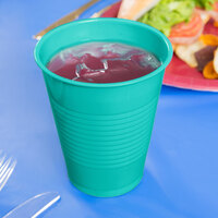 Creative Converting 324775 16 oz. Teal Lagoon Plastic Cup - 20/Pack