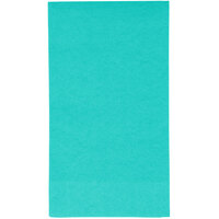 Creative Converting 324792 3-Ply Teal Lagoon Guest Towel / Buffet Napkin - 16/Pack