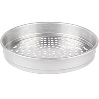 American Metalcraft SPHA5017 17" x 2" Super Perforated Heavy Weight Aluminum Straight Sided Pizza Pan