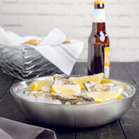 American Metalcraft DWSEA10 10 inch Stainless Steel Double Wall Seafood Tray