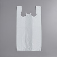 Choice 13 inch x 10 inch x 23 inch .551 Mil White Heavy-Duty Large T-Shirt Bag   - 500/Case