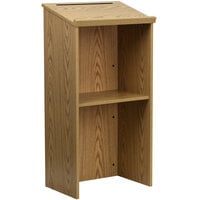 Flash Furniture MT-M8830-LECT-OAK-GG Oak Floor Lectern