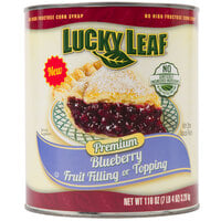 Lucky Leaf #10 Can Premium Non-GMO Blueberry Pie Filling - 3/Case