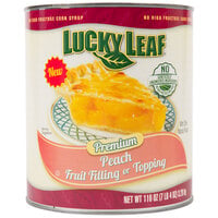 Lucky Leaf #10 Can Premium Non-GMO Peach Pie Filling - 3/Case