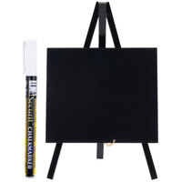 American Metalcraft MNIBLKR1 Black 6 inch x 10 inch Mini Tabletop Chalkboard