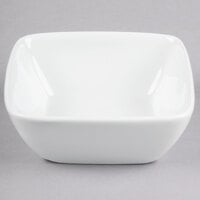 Syracuse 911194430 Chef's Selection 23 oz. Aluma White Porcelain Square Bowl - 24/Case