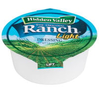 Hidden Valley 1 oz. Light Ranch Dressing Cup - 160/Case
