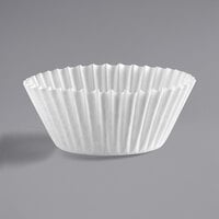 White Fluted Mini Baking Cup 1 3/8 inch x 15/16 inch - 10000/Case