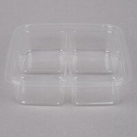 Eco-Products PLA Clear 2 Compartment Deli Lid Snack Container - 32 oz -  EP-RV322 - 400/Case - US Supply House