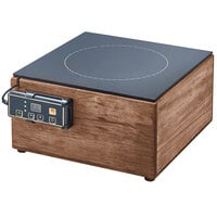 Cal-Mil 3633-78 Walnut Countertop Induction Cooker - 120V, 1600W
