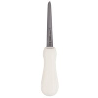 Dexter Russell 10463 Sani-Safe 4" Boston Style Oyster Knife with White Textured Poly Handle