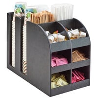 Cal-Mil 3577 Classic Black Bulk Cup, Lid and Condiment Organizer
