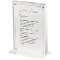 Cal-Mil 3567-46 Clear Card Holder - 4 inch x 6 inch
