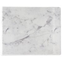 Cal-Mil 3629-1813-81M Carrara Marble Melamine Serving Board - 18 inch x 13 inch x 1/2 inch
