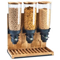 Cal-Mil 3576-3-99FF Madera 5 Liter Triple Canister Free Flow Cereal Dispenser