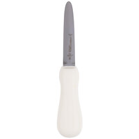 Dexter Russell 10503 Sani-Safe 4" Galveston Style Oyster Knife with White Textured Poly Handle