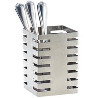 Cal-Mil 3590-4-55 Stainless Steel 4 1/2 inch Square Flatware Organizer