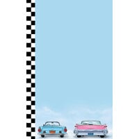 Choice 8 1/2" x 11" Menu Paper - Retro Themed Car Design Left Insert - 100/Pack