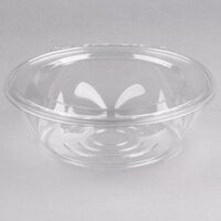 Tamper Tek 24 oz Round Clear Plastic Bowl - with Lid, Tamper-Evident - 6  3/4 x 6 1/2 x 2 3/4 - 100 count box