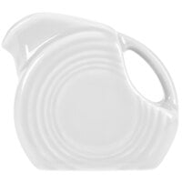 Fiesta® Dinnerware from Steelite International HL475100 White 5 oz. Mini Disc China Creamer Pitcher - 4/Case