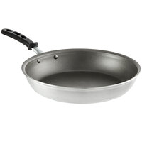 Vollrath 67812 Wear-Ever 12 inch Aluminum Non-Stick Fry Pan with PowerCoat2 Coating and Black TriVent Silicone Handle