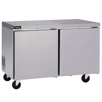 Delfield GUR60P-S 60 inch Front Breathing Undercounter Refrigerator with 5 inch Casters