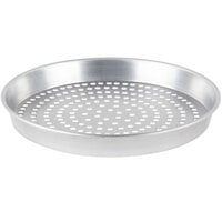 American Metalcraft SPHA90081.5 8" x 1 1/2" Super Perforated Heavy Weight Aluminum Tapered / Nesting Pizza Pan