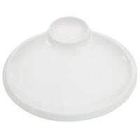 CAC TRY-OV12 Bone White Party Collection Oval Porcelain Platter - 12/Case