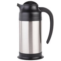 Tiken 68 oz Thermal Coffee Carafe, Stainless Steel Insulated Vacuum Coffee Carafes for Keeping Hot, 2 Liter Beverage Dispenser (Silver)