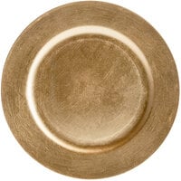 Tabletop Classics by Walco TRG-6651 13" Gold Round Plastic Charger Plate