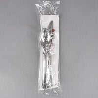 WNA Comet REFKIT3 Reflections Wrapped Stainless Steel Look Heavy Weight Plastic Fork, Knife, Spoon, Salt, and Pepper with 2-Ply Napkin - 100/Case