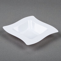 Fineline Wavetrends 105-WH White Plastic Bowl 5 oz. - 10/Pack