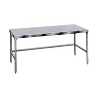 Advance Tabco TSPT-307 Poly Top Work Table 30 inch x 84 inch - Open Base
