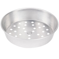American Metalcraft PA90152 15 inch x 2 inch Perforated Standard Weight Aluminum Tapered / Nesting Pizza Pan