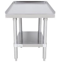 Advance Tabco ES-242 24 inch x 24 inch Stainless Steel Equipment Stand with Stainless Steel Undershelf
