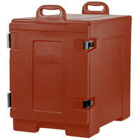 Carlisle Cateraide™ Brick Red Front Loading Insulated Food Pan Carrier - 5 Full-Size Pan Max Capacity