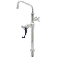 T&S B-1225 Deck Mounted Combination Glass and Pitcher Filler with 6 inch Swing Nozzle - 1/2 inch NPT Male Inlet