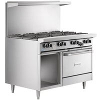 Avantco Chef Series CAG-R-6-36 36 6 Burner Gas Countertop Range