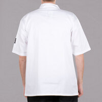 Chef Revival Bronze J105 Unisex White Customizable Short Sleeve Chef Coat - L