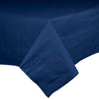 Hoffmaster 220422 54 inch x 54 inch Cellutex Navy Blue Tissue / Poly Paper Table Cover - 50/Case