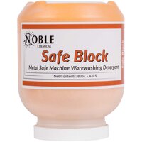 Noble Chemical Safe Block 8 lb. / 128 oz. Metal Safe Concentrated Machine Warewashing Detergent - 4/Case