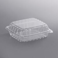 Disposable Plastic To Go Containers with Clear Lids (25 Pack) Fancy Hinged  Top Square Clamshell Food Boxes for Take Out, Home Party Togo Clam Shell