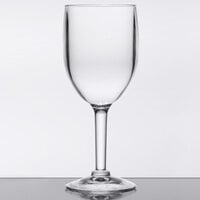 GET SW-1404-1-SAN-CL 8 oz. Customizable SAN Plastic Wine Glass - 24/Case