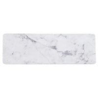 Elite Global Solutions M186RCM Sierra 18" x 6" Faux Carrara Marble Rectangular Serving Board
